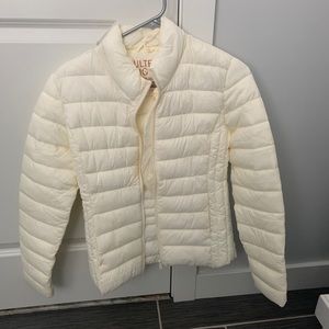 Off White Puffer Coat